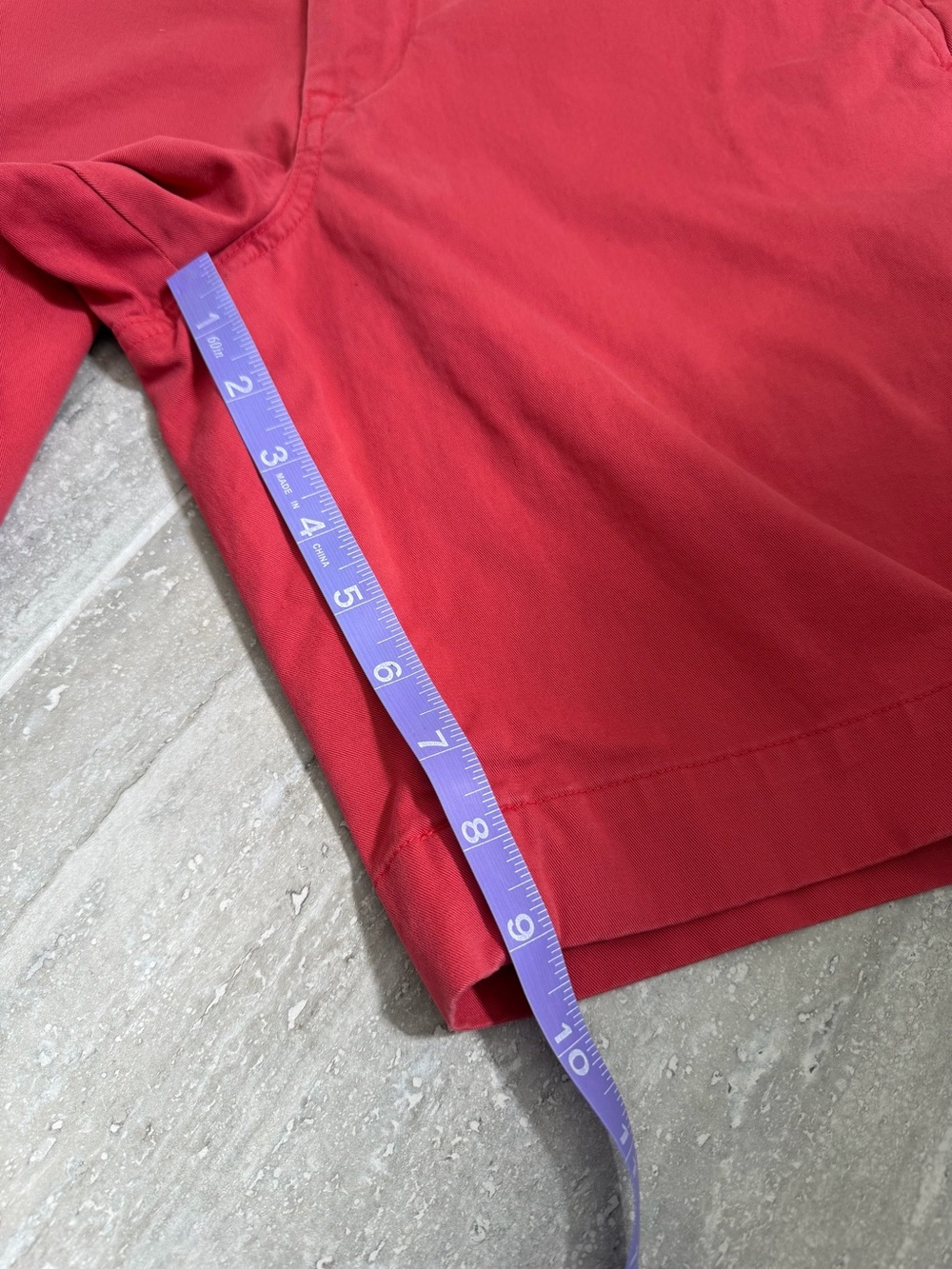 Polo Ralph Lauren Classic Fit Chino Shorts Mens 31 Red Coral Stretch Cotton - Picture 11 of 11